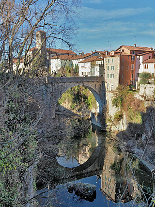 Ponte del Diavolo v Cividale del Friuli (Itálie)