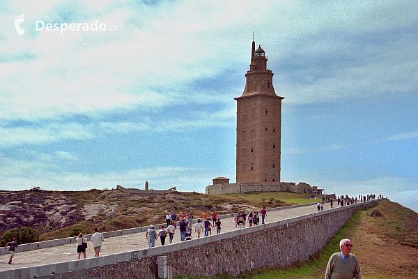 Herkulova věž v La Coruña (Španělsko)