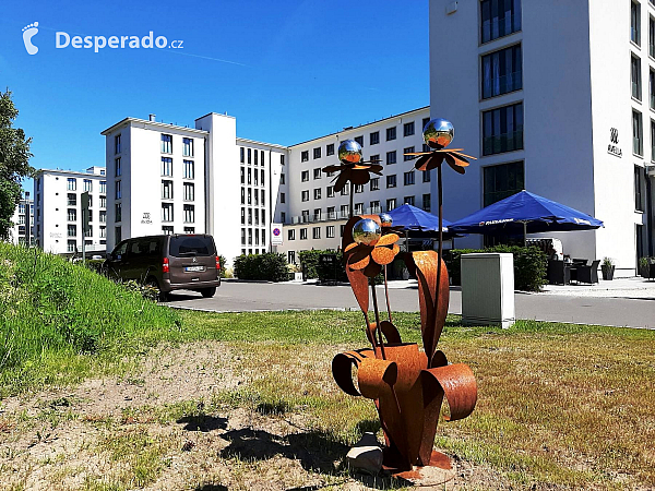 Prora – zrekonstruovaná část komplexu (Rujána - Německo)
