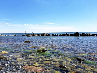 Pobřeží nedaleko města Sassnitz (Rujána - Německo)