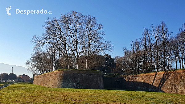 Hradby obepínají centrum staré Luccy (Toskánsko - Itálie)