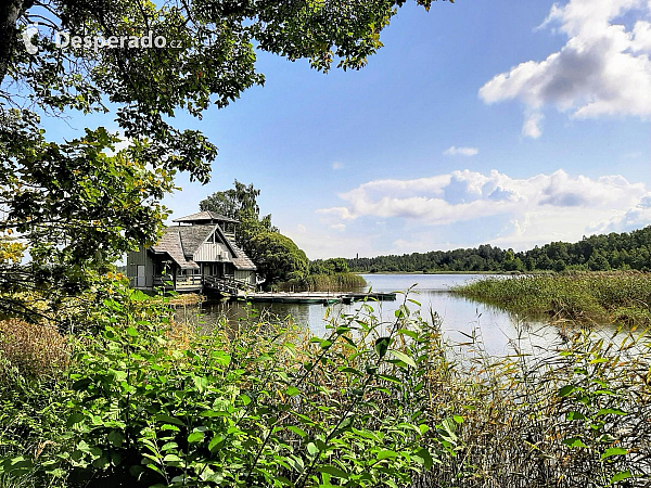 Dřevěná pozorovatelna v Ķemeri (Jūrmala - Lotyšsko)
