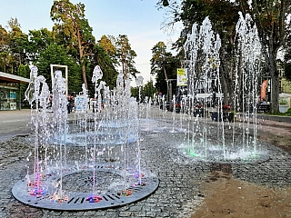 Vodotrysky v centru Jūrmaly (Jūrmala - Lotyšsko)