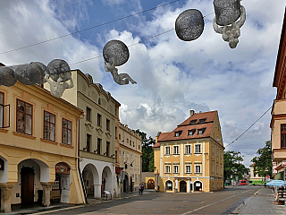 Krajinská ulice v Českých Budějovicích (Česká republika)