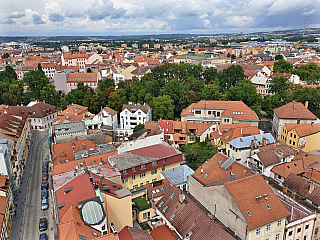 Pohled na České Budějovice z Černé věže (Česká republika)
