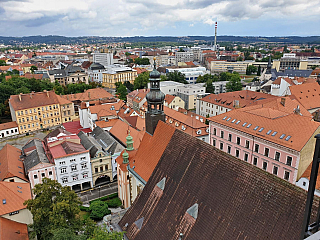 Pohled na České Budějovice z Černé věže (Česká republika)