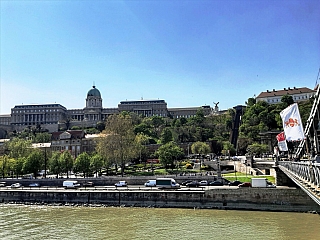 Budínský hrad v Budapešti (Maďarsko)