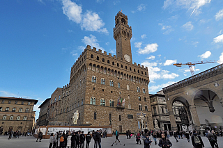 Palazzo Vecchio (radnice) ve Florencii (Itálie)