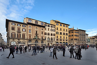 Náměstí Piazza della Signoria ve Florencii (Itálie)