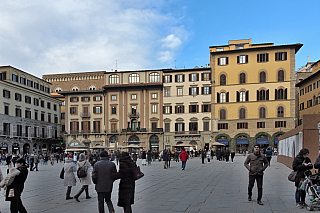 Náměstí Piazza della Signoria ve Florencii (Itálie)