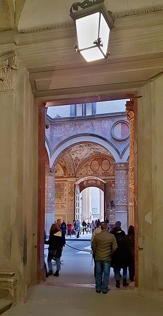 Palazzo Vecchio (radnice) ve Florencii (Itálie)