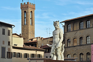 Náměstí Piazza della Signoria ve Florencii (Itálie)