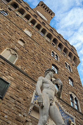 Palazzo Vecchio (radnice) ve Florencii (Itálie)