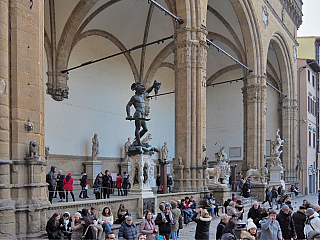 Náměstí Piazza della Signoria ve Florencii (Itálie)