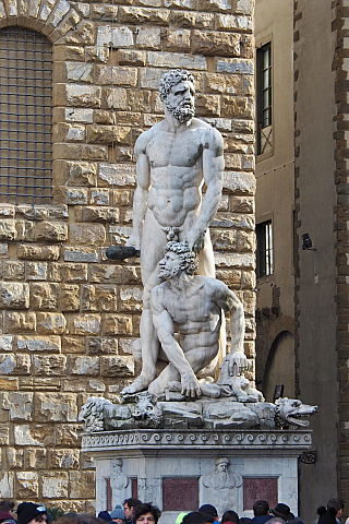 Palazzo Vecchio (radnice) ve Florencii (Itálie)