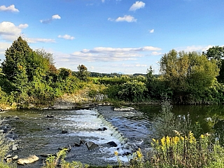Jez Proskovice na řece Odře (Česká republika)