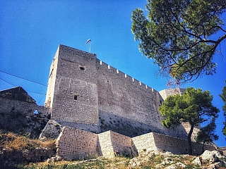 Pohľad na pevnosť sv. Michala z bočnej strany (Šibenik - Chorvatsko)