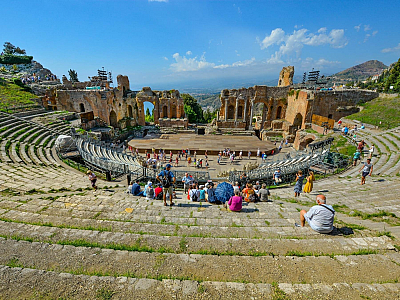 Řecké divadlo na Sicílii (Itálie)