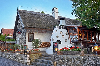 Tradiční architektura v Tihany (Maďarsko)