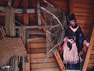 Interiér vodného mlyna v Kolárove (Slovensko)