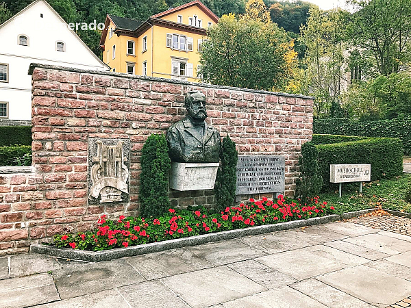 Památník J.G. Rheinbergera u hudební školy (Lichtenštejnsko)