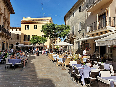 Alcúdia - historické centrum (Mallorca - Španělsko)