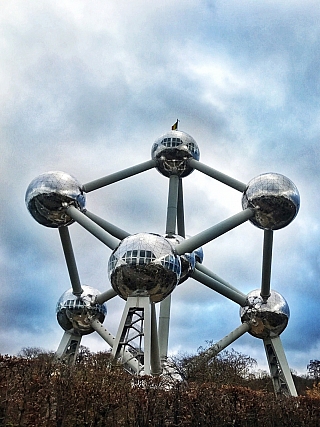 Atomium v Bruselu (Belgie)