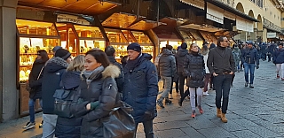 Ponte Vecchio (Most Zlatníků) ve Florencii (Itálie)