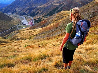 Pohled dolů Astún (Baskicko - Španělsko)