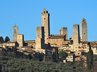 San Gimignano je proslulé toskánské středověké město