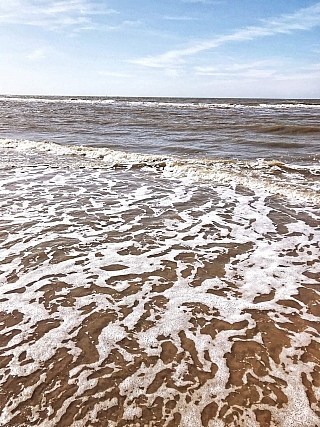 Pobřeží v Zandvoort (Nizozemsko)