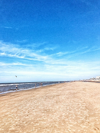 Pobřeží v Zandvoort (Nizozemsko)