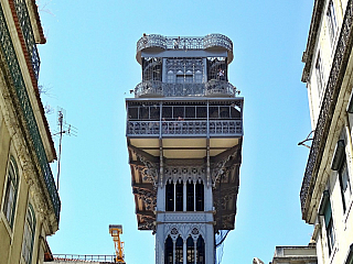 Výtah Santa Justa v Lisabonu