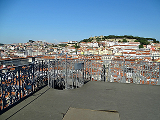 Elevador de Santa Justa v Lisabonu (Portugalsko)