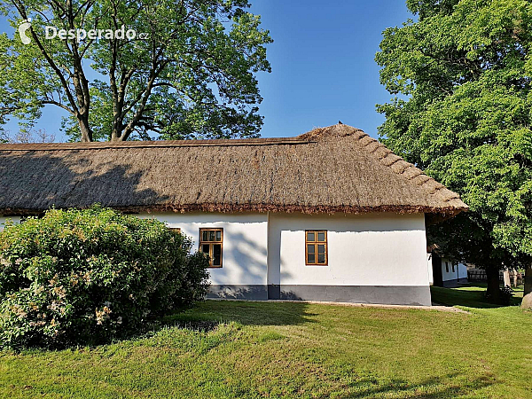Skanzen lidových domků v obci Rymice na Kroměřížsku (Česká republika)