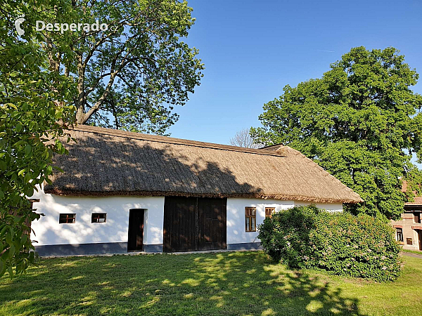 Skanzen lidových domků v obci Rymice na Kroměřížsku (Česká republika)