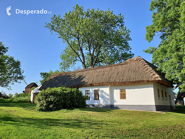 Skanzen lidových domků v obci Rymice na Kroměřížsku (Česká republika)