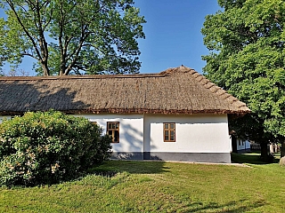 Skanzen lidových domků v obci Rymice na Kroměřížsku (Česká republika)