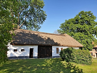 Skanzen lidových domků v obci Rymice na Kroměřížsku (Česká republika)