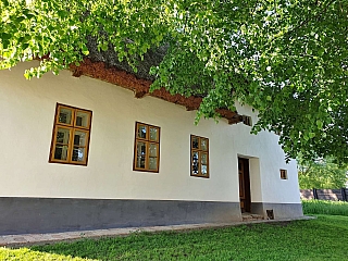 Skanzen lidových domků v obci Rymice na Kroměřížsku (Česká republika)