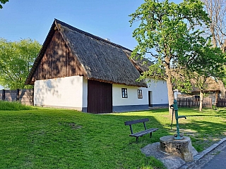 Skanzen lidových domků v obci Rymice na Kroměřížsku (Česká republika)
