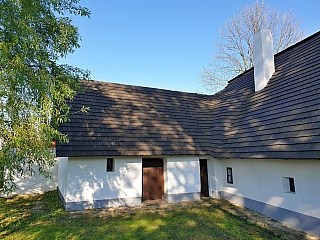Skanzen lidových domků v obci Rymice na Kroměřížsku (Česká republika)