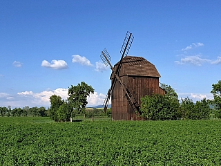 Skanzen lidových domků v obci Rymice na Kroměřížsku (Česká republika)