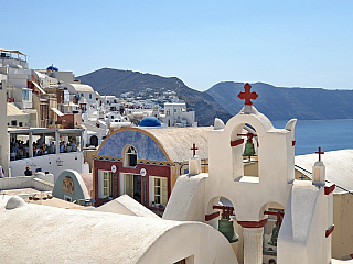 Oia na ostrově Santorini (Řecko)