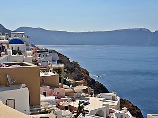 Oia na ostrově Santorini (Řecko)