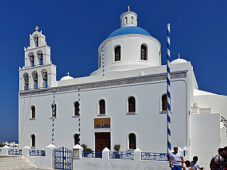 Oia na ostrově Santorini (Řecko)