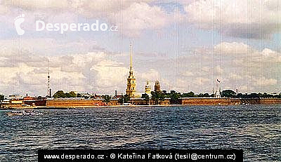 Petropavlovská pevnost v Petrohradu (Rusko)
