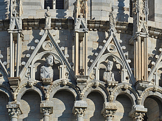 Baptisterium, Katedrála a Šikmá věž v Pisa (Toskánsko - Itálie)