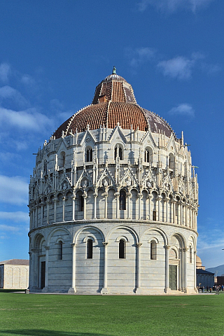 Baptisterium, Katedrála a Šikmá věž v Pisa (Toskánsko - Itálie)