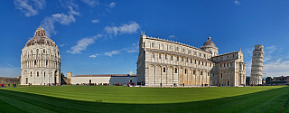 Baptisterium, Katedrála a Šikmá věž v Pisa (Toskánsko - Itálie)